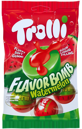 TROLLI FLAVOR BOMB WATERMELON 75 GR - żelki owocowe o smaku arbuzowym