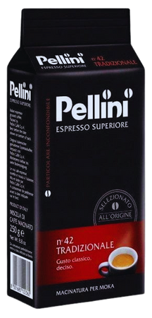 PELLINI ESPRESSO SUPERIORE No42 TRADIZIONALE 250 GR - kawa mielona