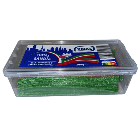VIDAL CINTAS SANDÍA 300 GR - kwaśne żelki o smaku arbuzowym