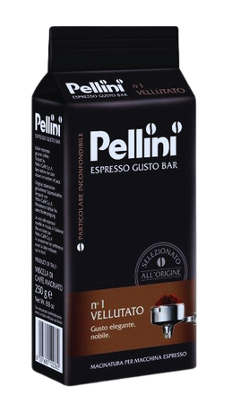 PELLINI ESPRESSO GUSTO BAR No1 VELLUTATO 250 GR - kawa mielona