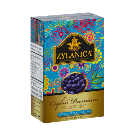 ZYLANICA CEYLON PREMIUM BLUEBERRY 100 GR - herbata czarna