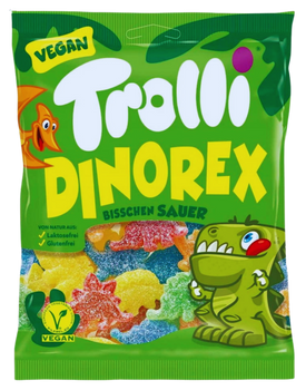 TROLLI DINOREX 150 GR - kwaśne żelki owocowe