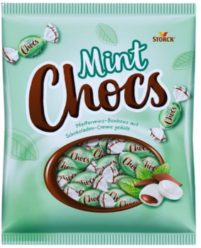 MINT CHOCS 354 GR - cukierki miętowe z nadzieniem czekoladowym