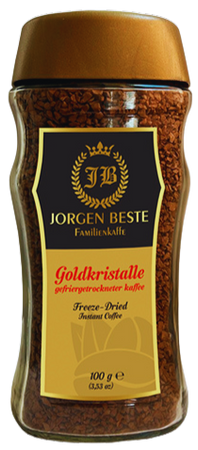 JORGEN BESTE GOLDKRISTALLE 100 GR - kawa rozpuszczalna w słoiku