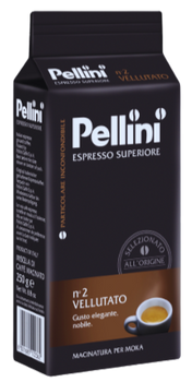 PELLINI ESPRESSO GUSTO BAR No2 VELLUTATO 250 GR - kawa mielona