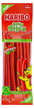 HARIBO BALLA STIXX ERDBEERE 200 GR - żelki o smaku truskawkowym