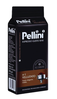 PELLINI ESPRESSO GUSTO BAR No1 VELLUTATO 250 GR - kawa mielona