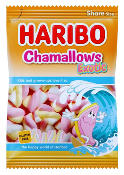 HARIBO CHAMALLOWS EXOTIC 175 GR - pianki skręcone
