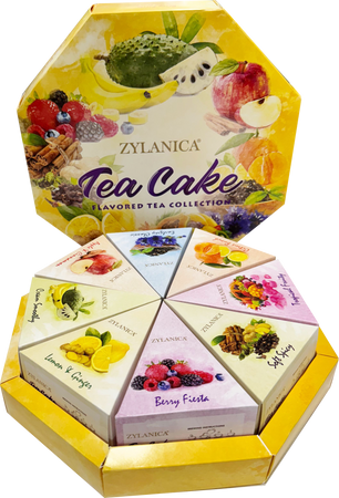 ZYLANICA TEA CAKE COLLECTION 8 X 10 SZT. - herbata czarna i zielona