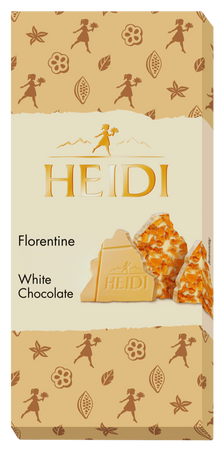 HEIDI FLORENTINE WHITE CHOCOLATE 100 GR - biała czekolada z migdałami i karmelem