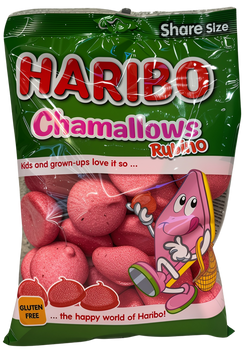 HARIBO CHAMALLOWS RUBINO 175 GR - pianki różowe