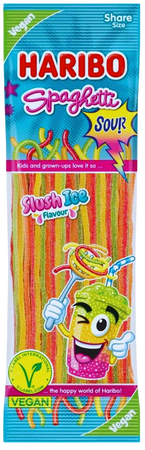 HARIBO SPAGHETTI SLUSH ICE 200 GR - kwaśne żelki owocowe