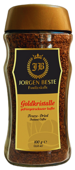 JORGEN BESTE GOLDKRISTALLE 100 GR - kawa rozpuszczalna w słoiku