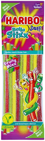 HARIBO BALLA STIXX FRUITY MIXX 175 GR - kwaśne żelki owocowe