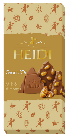 HEIDI GRAND'OR MILK & ALMONDS 100 GR - mleczna czekolada z migdałami