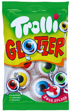 TROLLI GLOTZER 75 GR - żelki z nadzieniem owocowym