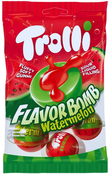 TROLLI FLAVOR BOMB WATERMELON 75 GR - żelki owocowe o smaku arbuzowym