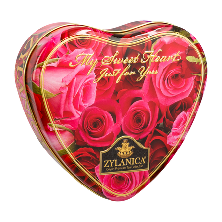 ZYLANICA HEART RED ROSE 100 GR - herbata czarna