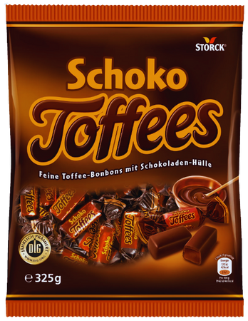 SCHOKO TOFFEES 325 GR - cukierki czekoladowe z nadzieniem toffi
