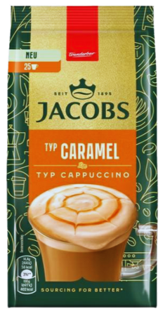 JACOBS CAPPUCCINO CARAMEL 360 GR - kawa rozpuszczalna