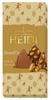 HEIDI GRAND'OR MILK & ALMONDS 100 GR - mleczna czekolada z migdałami