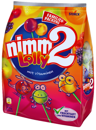 NIMM 2 LOLLY 200 GR - owocowe lizaki z witaminami