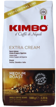 KIMBO EXTRA CREAM 1 KG - kawa ziarnista