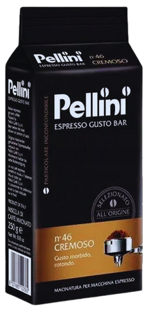 PELLINI ESPRESSO GUSTO BAR No46 CREMOSO 250 GR - kawa mielona