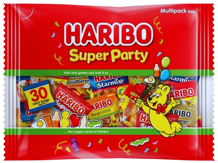 HARIBO SUPER PARTY 480 GR - mix żelków