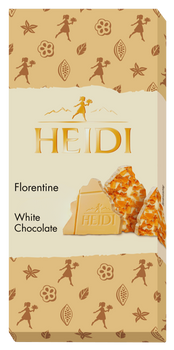 HEIDI FLORENTINE WHITE CHOCOLATE 100 GR - biała czekolada z migdałami i karmelem