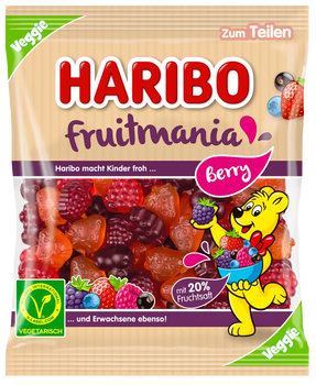 HARIBO FRUITMANIA BERRY 160 GR - żelki o smaku owoców leśnych