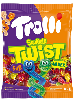 TROLLI SQUIGGLE TWIST 150 GR - żelki robaczki