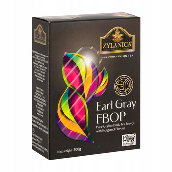 ZYLANICA NEW DESIGN EARL GREY FBOP 100 GR - herbata czarna 