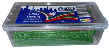 VIDAL CINTAS SANDÍA 300 GR - kwaśne żelki o smaku arbuzowym