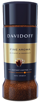 DAVIDOFF FINE AROMA ELEGANT & FRAGRANT 100 GR - kawa rozpuszczalna w słoiku