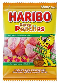 HARIBO HAPPY PEACHES 185 GR - żelki brzoskwiniowe