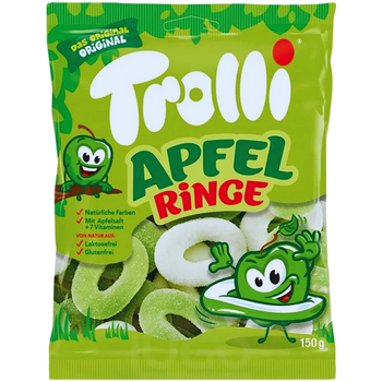 TROLLI APFEL RINGE 150 GR - kwaśne żelki jabłkowe