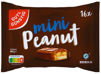 MINI PEANUT 400 GR - batoniki czekoladowe z orzechami i karmelem
